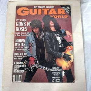 GUITAR WORLD, March 1989 GUNS N'ROSES, ROY ORBISON, DICKEY BETTS, JOHNNY WINTER
